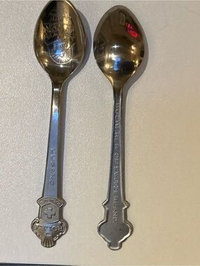 Rolex Silver Tone Commemorative Pair of Spoons